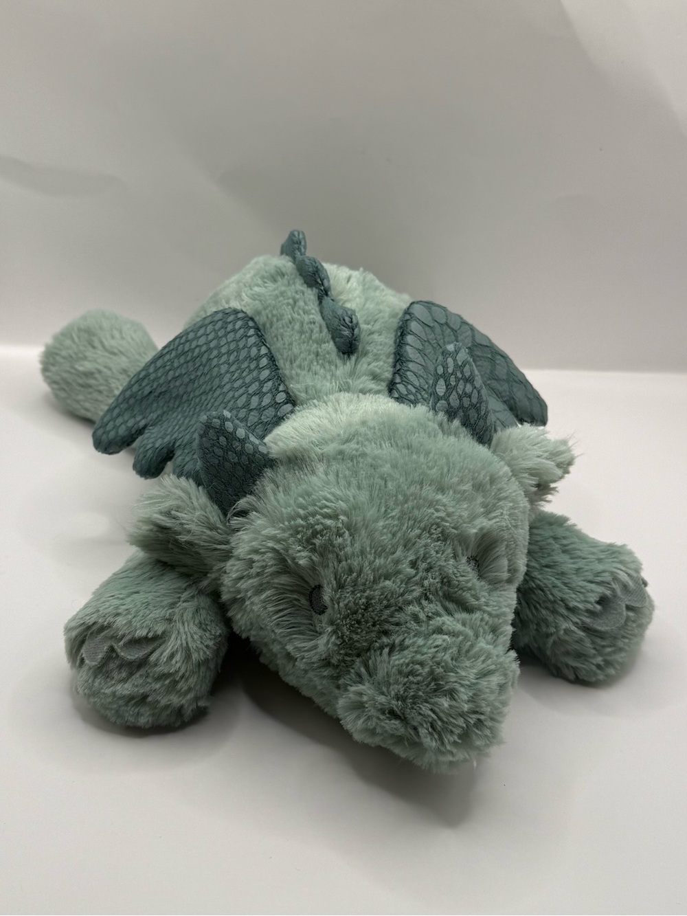 Carters Sage Green Dragon Dinosaur Stuffed Animal Plush